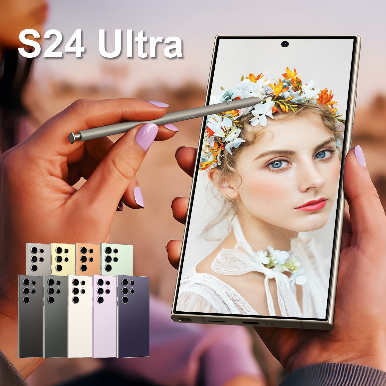 Original phones s24 ultra Smartphones For s24 ultra 16+1TB 4G Dual SIM Cellphone gaming Mobile Phone s24 ultra smartphone